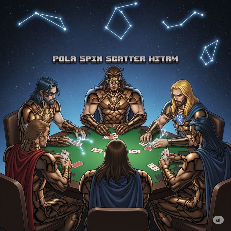 Pola Spin Scatter Hitam